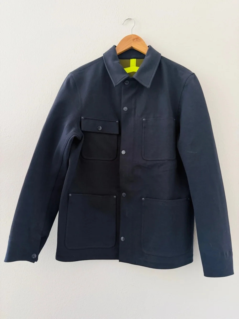 Men’s Overall Master Cloth OAMC Navy Blue Jacket Coat